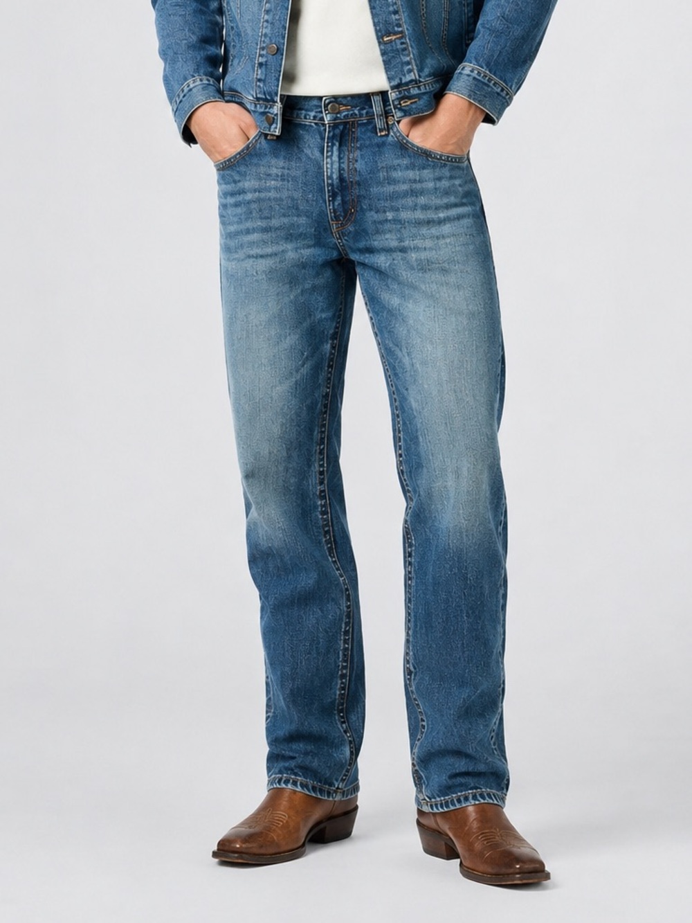 Wrangler 20X Extreme Relaxed Jeans 30x30 Starched Denim 1033MWXWL Western Cowboy